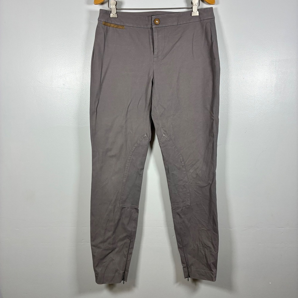 Lauren Ralph Lauren 4 Equestrian Knee Patch Ankle Zip Riding Preppy Old Money
